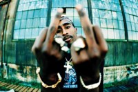 Tupac 2pac Shakur middle finger photo taken by Mike Miller - Vernon/Los Angeles, California 1994