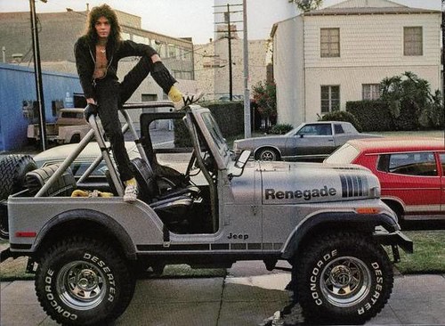 Eddie Van Halen on a Jeep Renegade Los Angeles, California