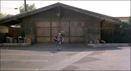 Doc’s Garage 1985 scene from Back to The Future