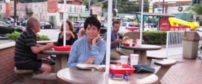 Ghislaine Maxwell at In n’ Out Burger - Universal City/Hollywood, California - 2019
