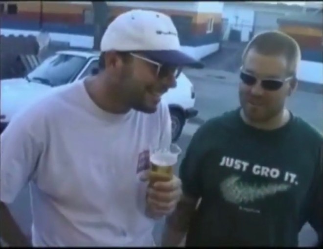 Bradley Nowell of Sublime and Chicken Willy outside of the LOST house - San Clemente, California - July 1995